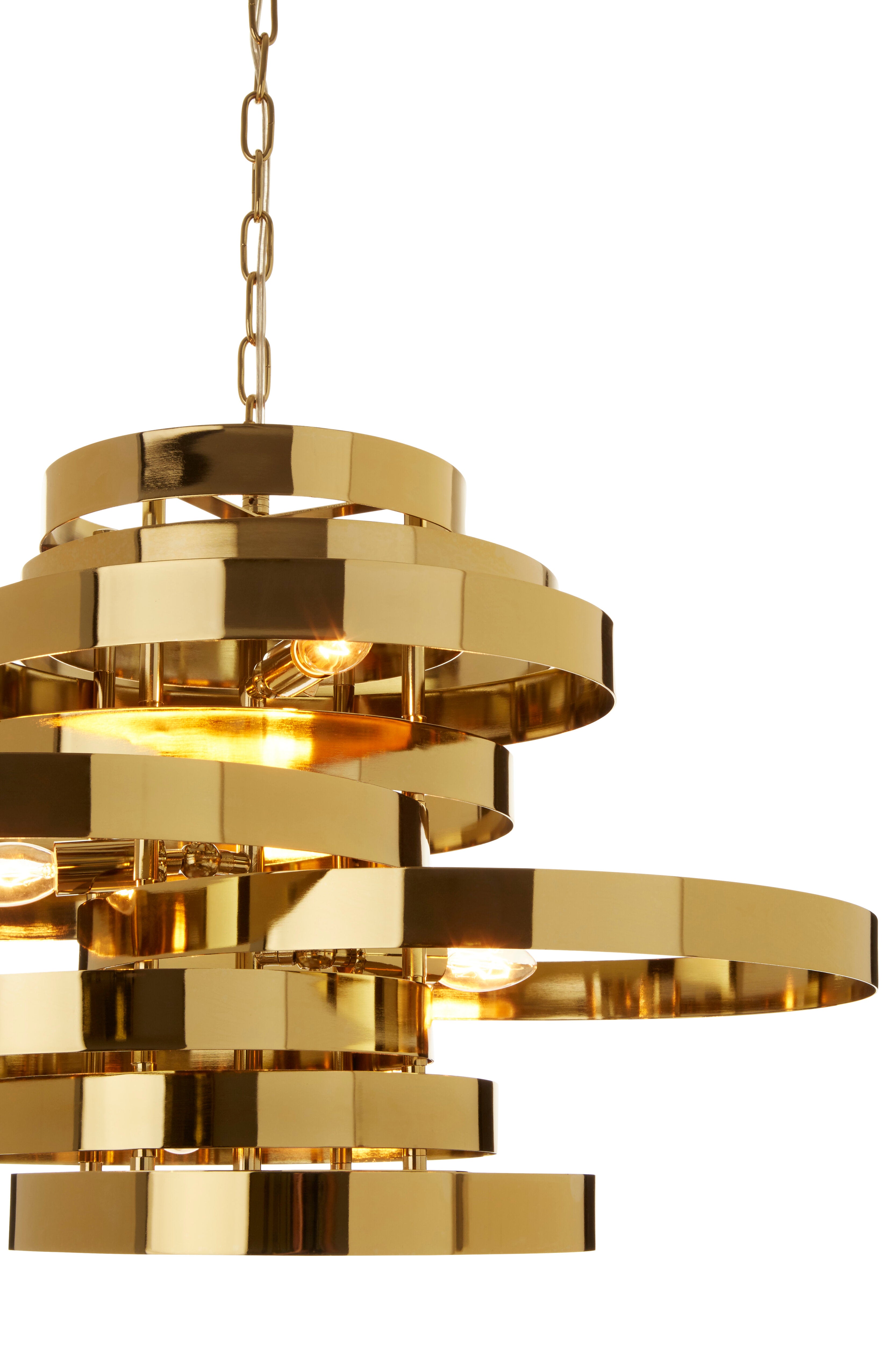 Loma 5 Bulb Gold Finish Pendant Lamp